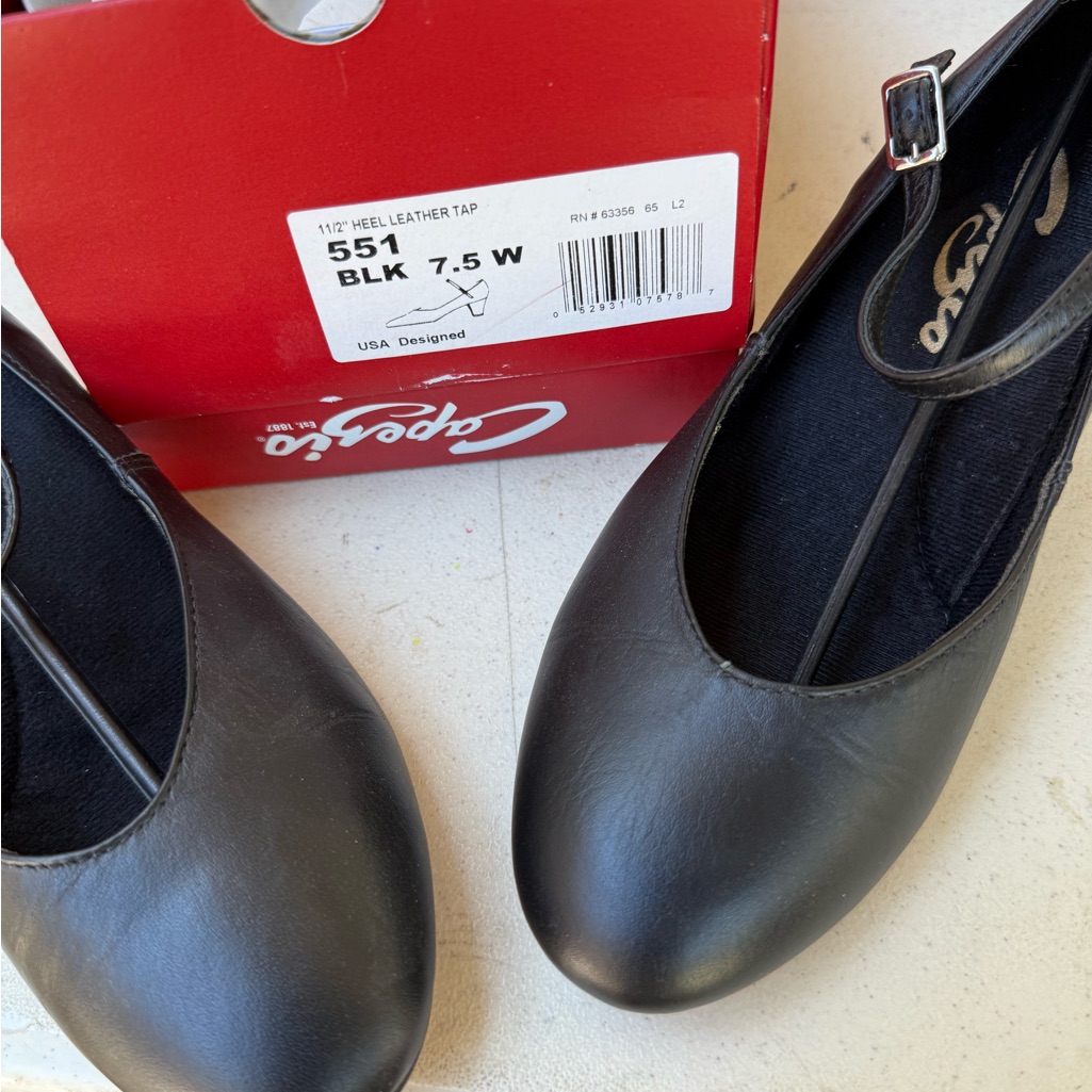 Capezio Women's Black Leather Dance Shoes
